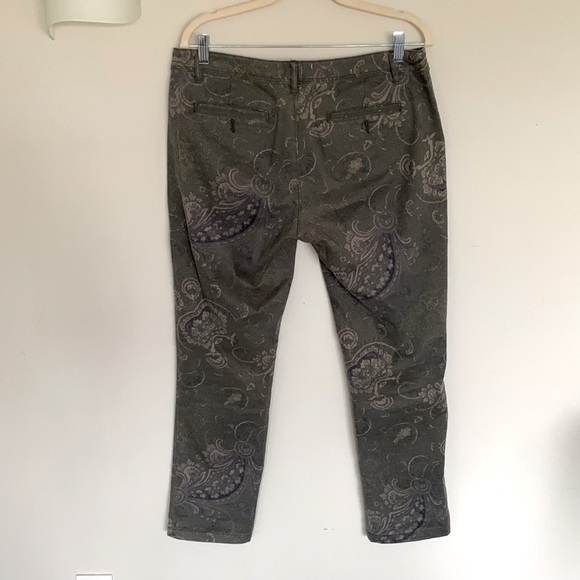 Pilcro and the Letterpress Hyphen Paisley Pants Size 30 - Picture 6 of 6